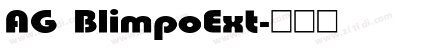 AG BlimpoExt字体转换
